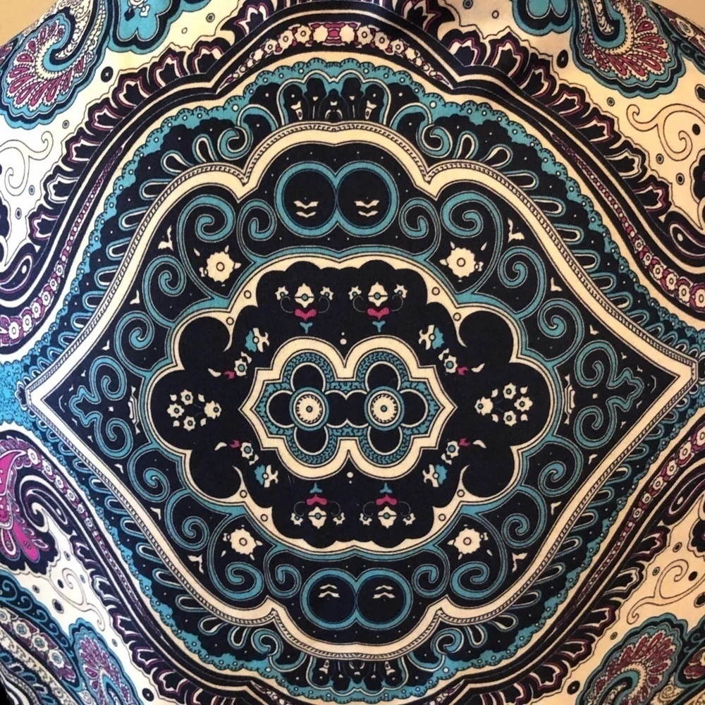 Navy Triangle Reversible Shawl